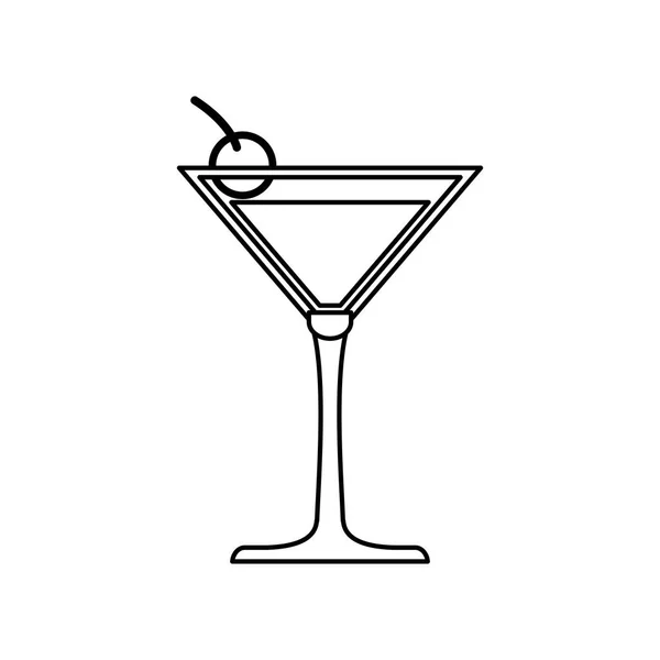 Cocktail glas kop – Stock-vektor