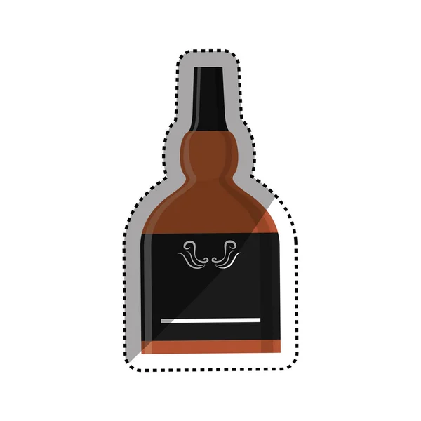Skleněná láhev whisky — Stockový vektor