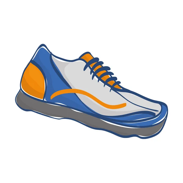 Sport sneaker geïsoleerd — Stockvector