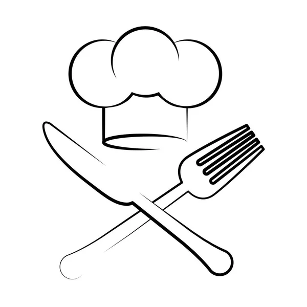Kochmützen-Symbol — Stockvektor