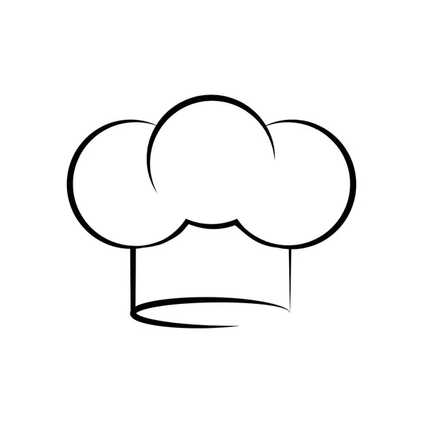 Chef sombrero símbolo — Archivo Imágenes Vectoriales