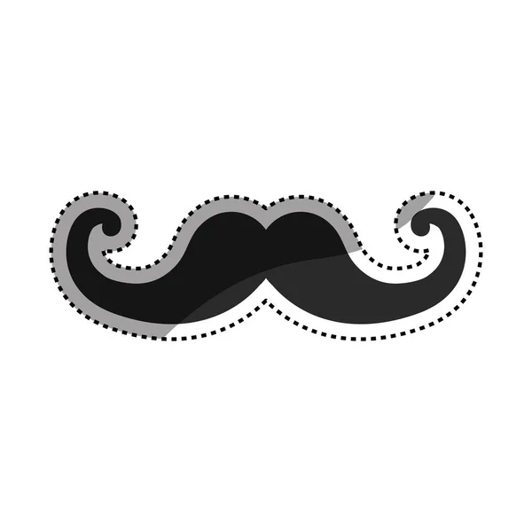 Moustache homme vintage — Image vectorielle