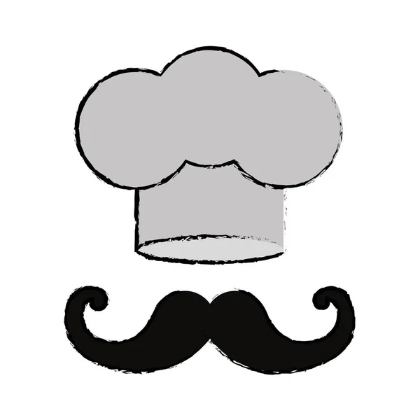 Chef sombrero símbolo — Vector de stock