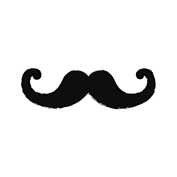 Moustache homme vintage — Image vectorielle