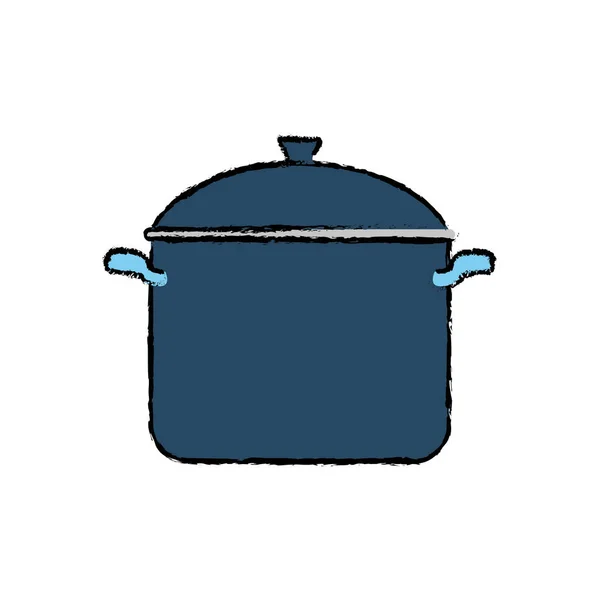 Keuken steelpan geïsoleerd — Stockvector