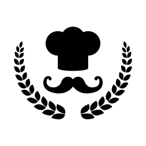 Chef sombrero símbolo — Vector de stock