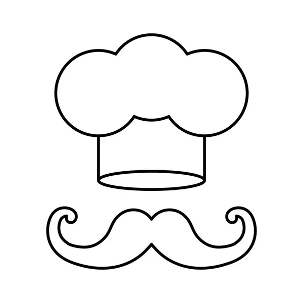 Chef sombrero símbolo — Vector de stock
