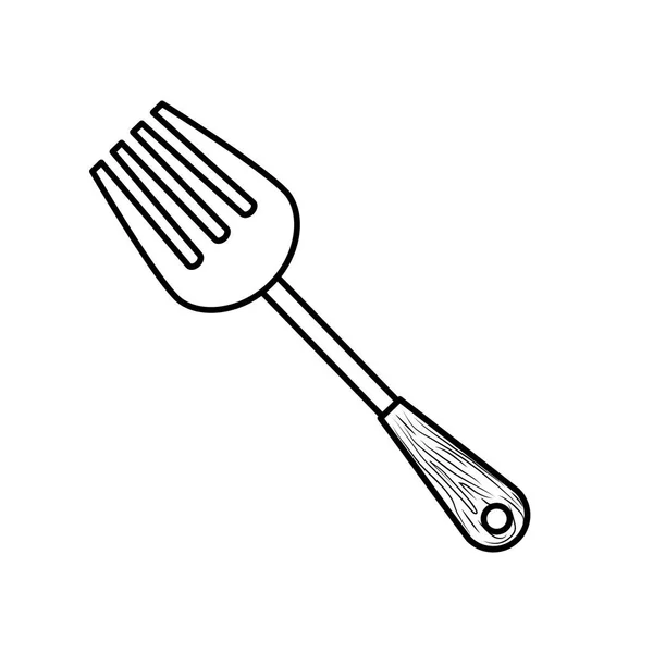 Ustensile de tacâmuri de restaurant — Vector de stoc