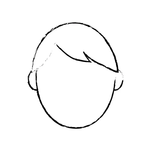Mannen huvudet ansiktslösa — Stock vektor