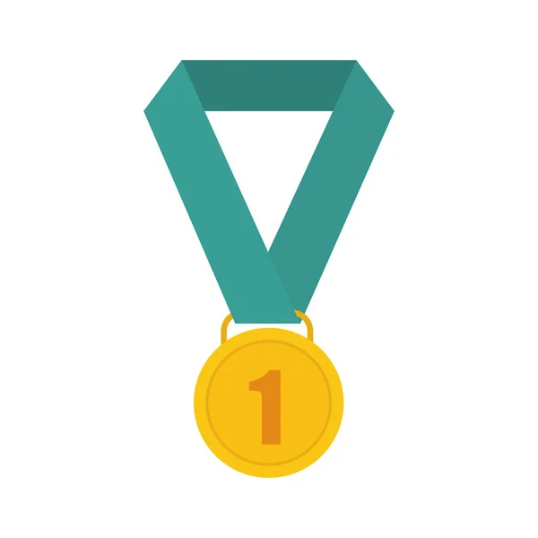 Medaille eerste plaats — Stockvector