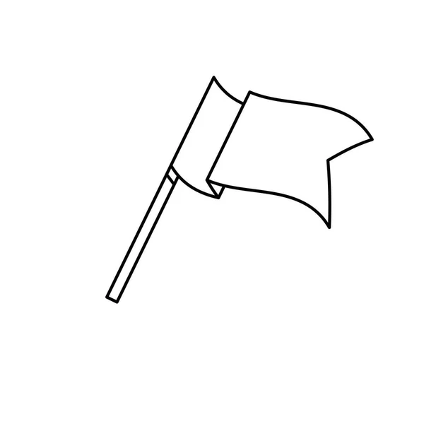 Прапор ізольованих вимпел — стоковий вектор