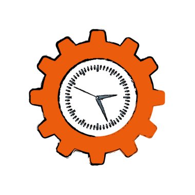 Dişli parçası ile saat