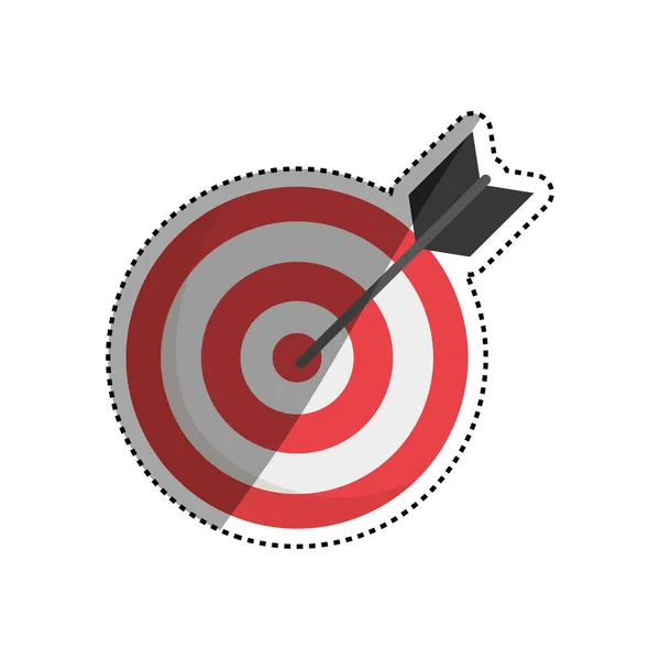 Target dartboard goal — Stock Vector