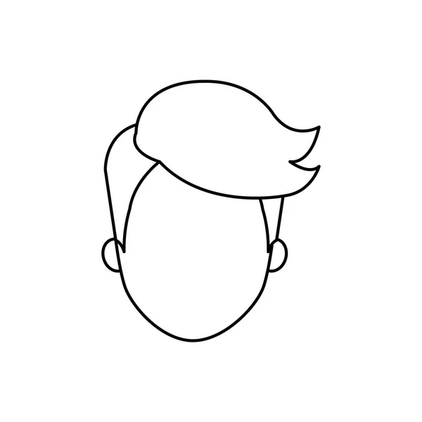Homme tête sans visage — Image vectorielle