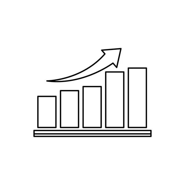 Seta de sucesso para cima — Vetor de Stock