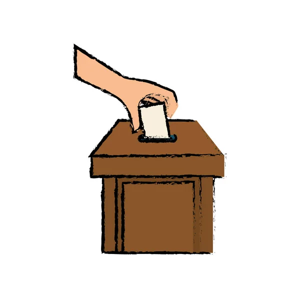 Democracy voting vote — Stock Vector