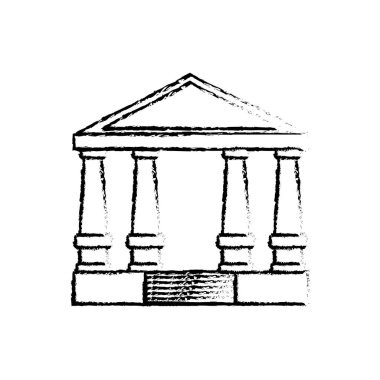 Court building symbol clipart