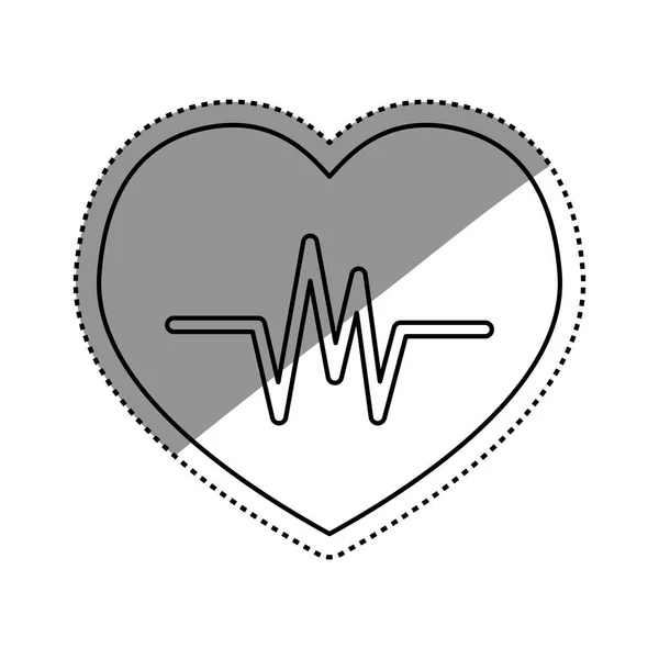 Herzschlag-medizinische Versorgung — Stockvektor