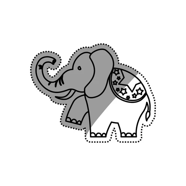Цирковой слон — стоковый вектор