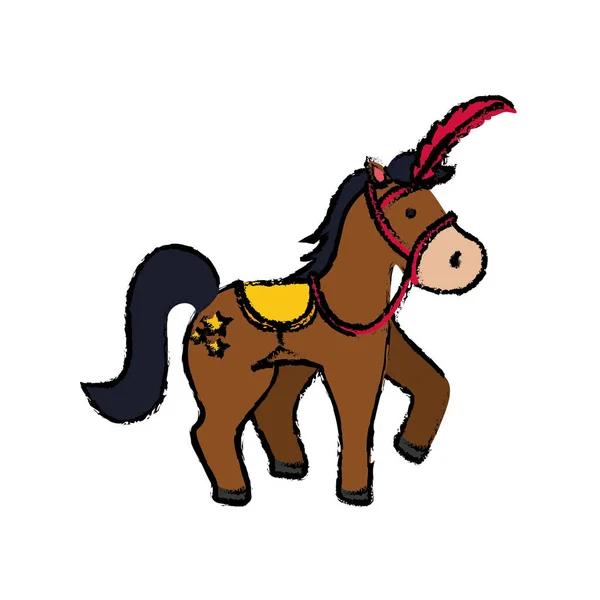 Цирк кінь мультфільм — стоковий вектор