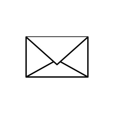 İzole e-posta simgesi
