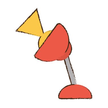 Çizim kırmızı lamba Masası ampul ışık