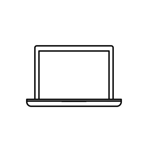 Laptop computertechnologie — Stockvector