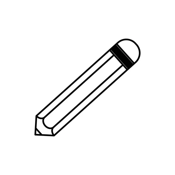 Izolovaná dřevěná tužka — Stockový vektor