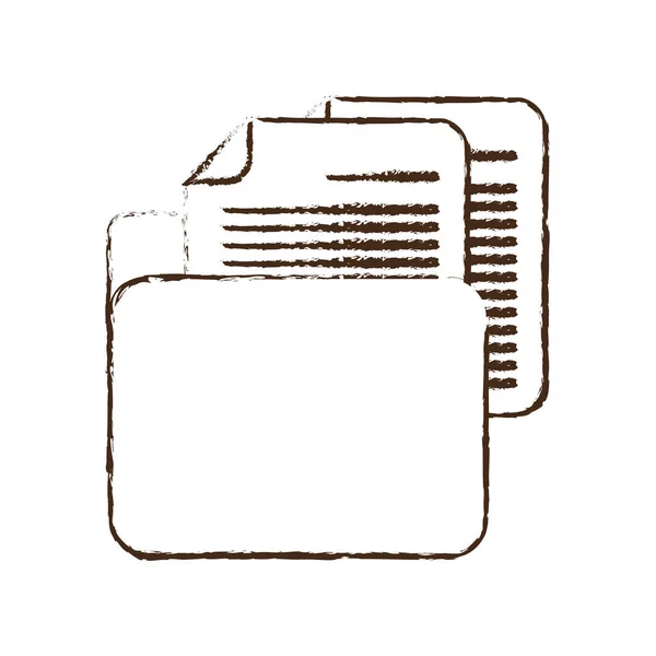 Эскиз рисовать папку файл документа отчета документ — стоковый вектор