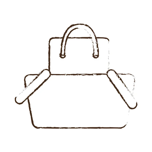 素描画篮子购物袋礼品在线 — 图库矢量图片