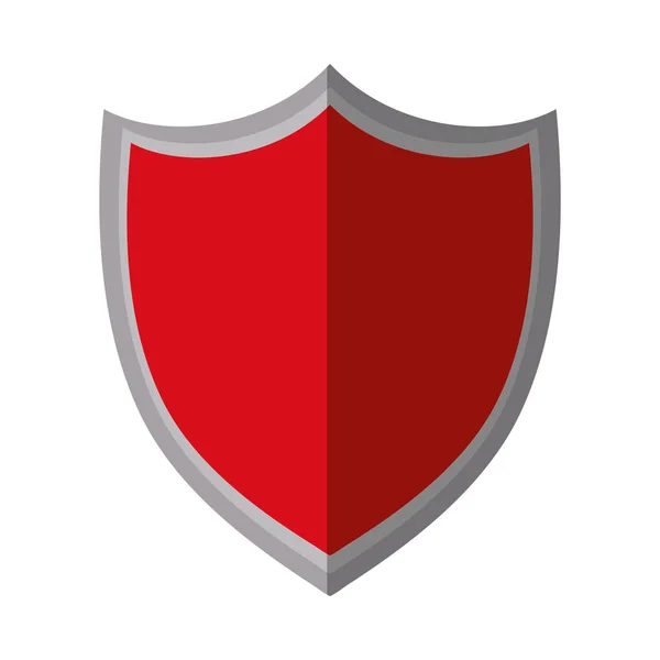 Roter Schild Schutz Prämienschatten — Stockvektor