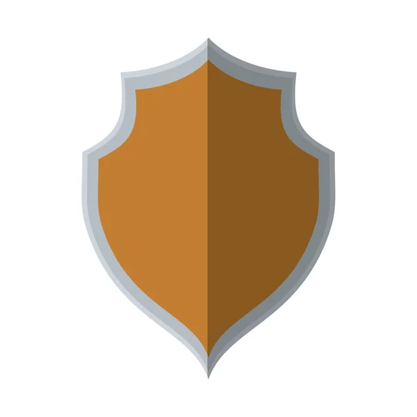 Schild bescherming veilig element schaduw — Stockvector