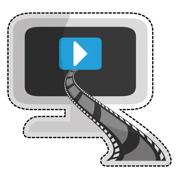 Film of video verwante pictogramafbeelding — Stockvector