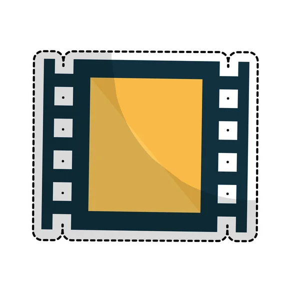 Film- oder videobezogenes Symbolbild — Stockvektor