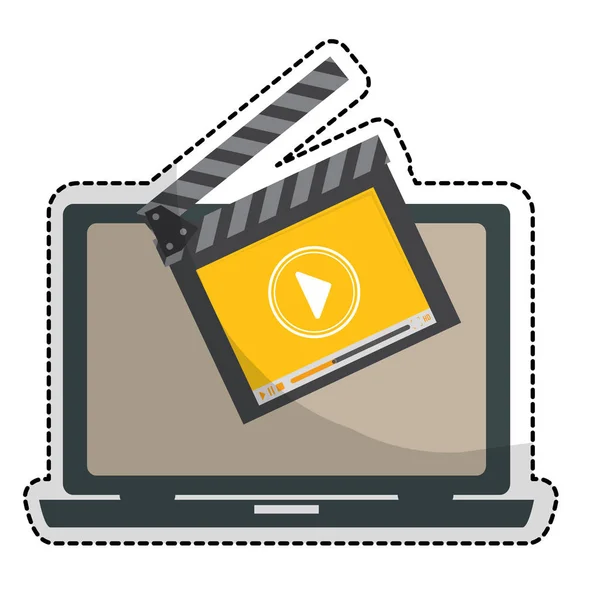 Film of video verwante pictogramafbeelding — Stockvector