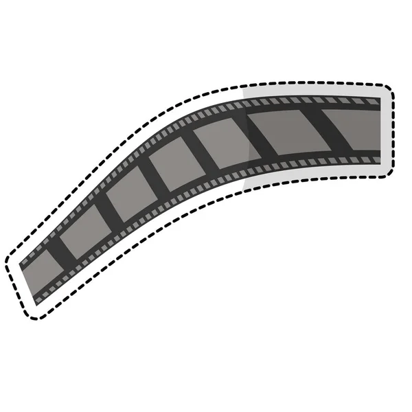 Film- oder videobezogenes Symbolbild — Stockvektor