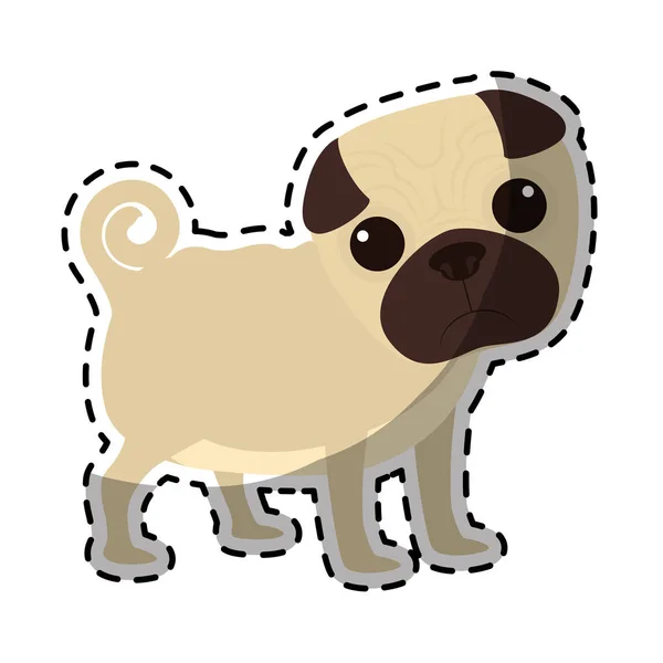Imagem ícone raça cão — Vetor de Stock