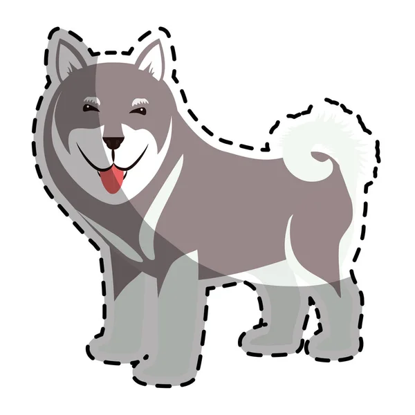 Obrázek ikony plemeno psa — Stockový vektor