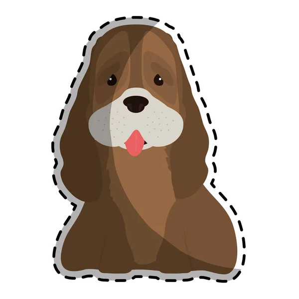 Perro crianza icono imagen — Vector de stock