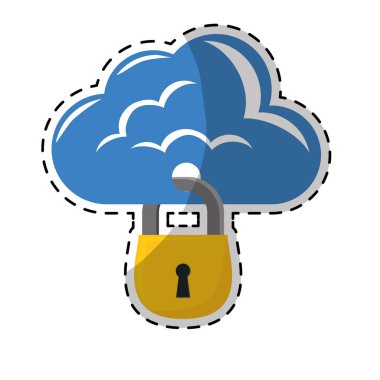 Internet güvenlik ilgili simgeler resim