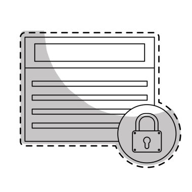 pencere çerçevesi asma kilit simgesine sahip