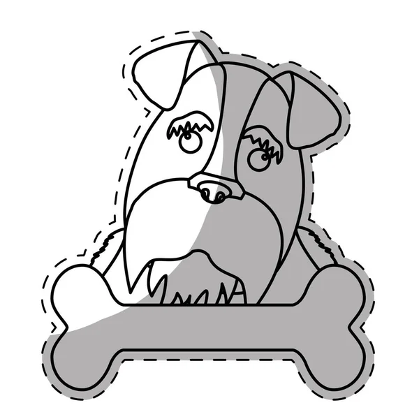 Perro crianza icono imagen — Vector de stock