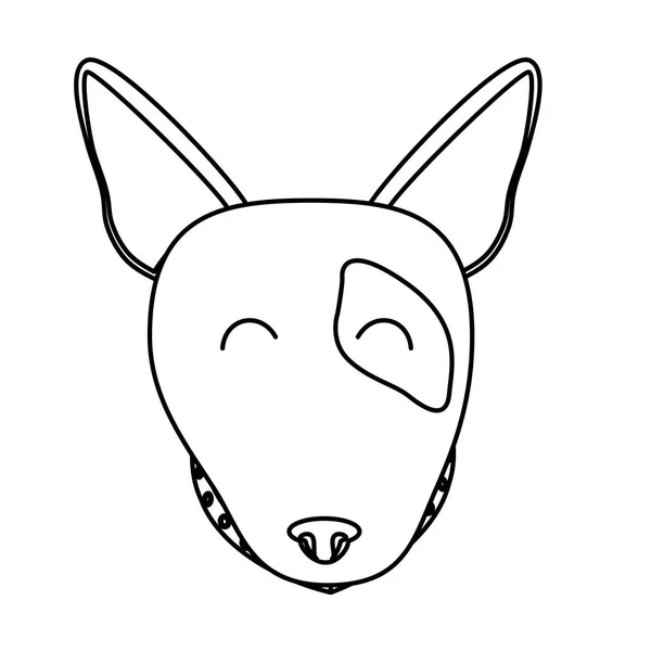 Icono cara de perro — Vector de stock