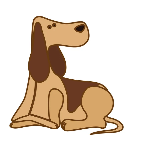 Rajzfilm kutya ikon — Stock Vector