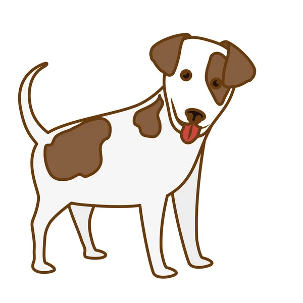 Ikona kreskówka pies — Wektor stockowy