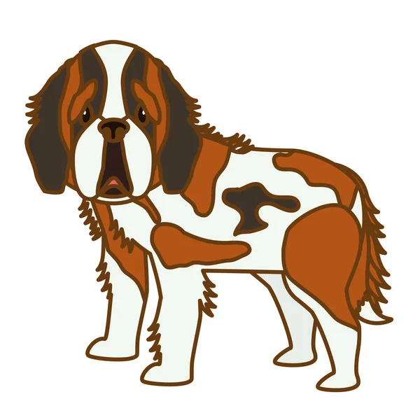 Икона мультяшной собаки — стоковый вектор