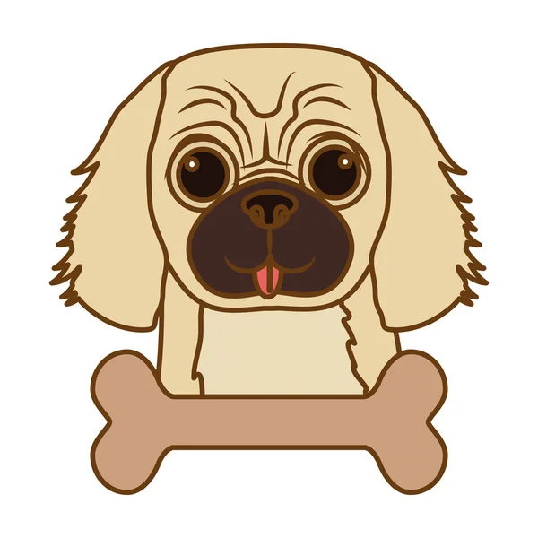 Icono de perro de dibujos animados — Archivo Imágenes Vectoriales