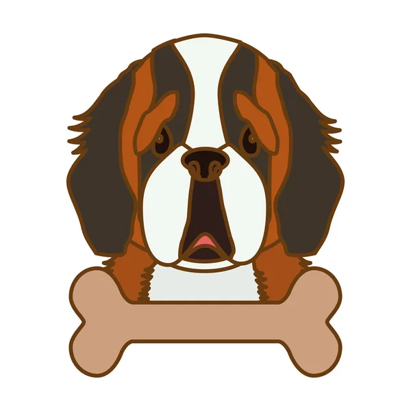 Icône chien dessin animé — Image vectorielle