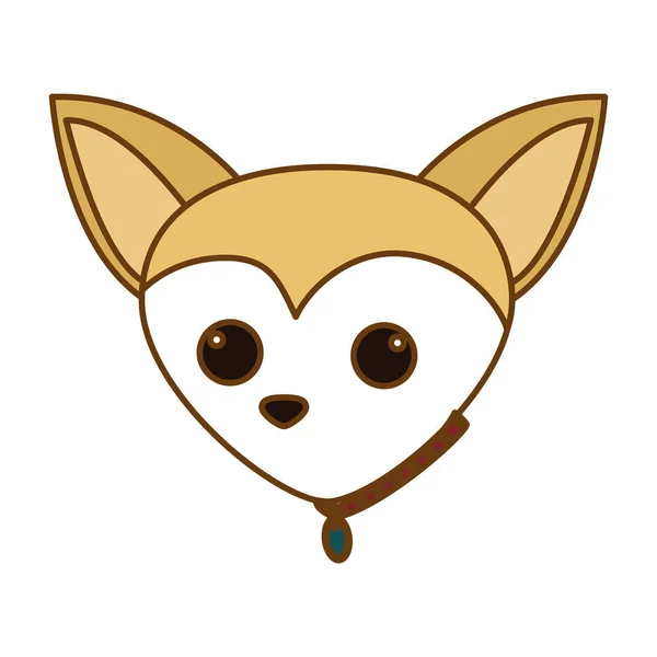 Icono cara de perro — Vector de stock