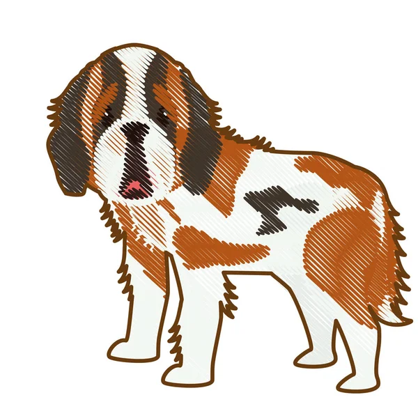 Ikona kreskówka pies — Wektor stockowy